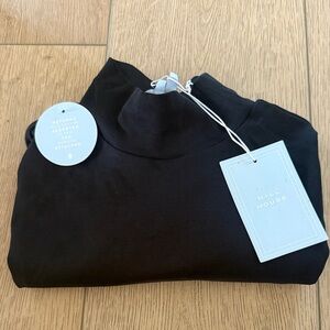 Hill House Men's Turtleneck Sweater in Black